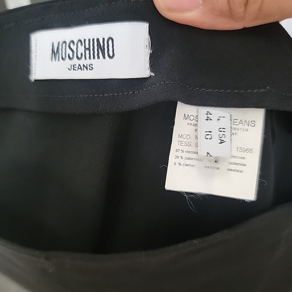 Moschino Size 10 Black A-Line Skirt Minimalist Designer Women's Business - Picture 4 of 5